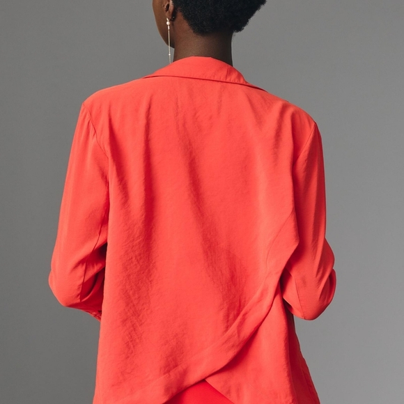 NWT Anthropologie Red Tulip Back Blazer - Picture 3 of 11